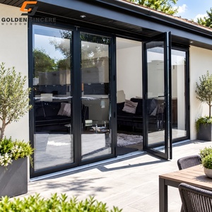 Puerta de mosquitera abatible de aluminio moderna GS con mosquitera para balcón o patio - Product Image 4