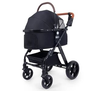 <span class=keywords><strong>Poussette</strong></span> pliable écologique à 4 roues légère <span class=keywords><strong>pour</strong></span> chiens de grande et petite taille, design universel - Product Image 2