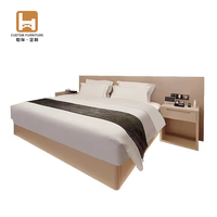 Ensemble complet de meubles de chambre à coucher en bois personnalisés et de style moderne de haute qualité