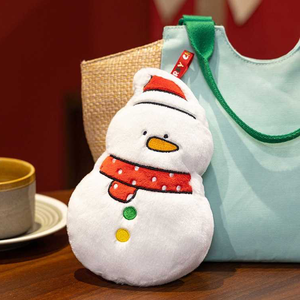 In Stock Christmas Snowman Dot Scarf Keychain Cartoon Plush <b>Toys</b> 4inch Stuffed Animal <b>Toys</b> Claw Machine <b>Toys</b> for Kids Party <b>Bag</b> - Product Image 1