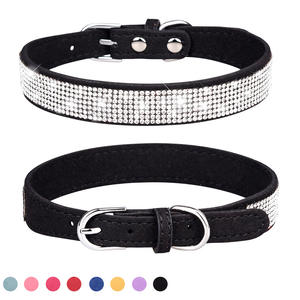 Meilleures ventes Collier en microfibre avec strass brillant pour animaux de compagnie pour petits et moyens chiens et chats - Product Image 2