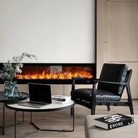 Cheminée électrique européenne à 7 couleurs LED, fonctionnement en anglais, chauffage mural pour usage domestique et hôtelier, classe énergétique