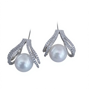 Trendy Zircon Diamond <b>Small</b> <b>Stud</b> Earrings Fashionable Elegant Women Earrings with Zircon Stone Party Wear for Parties - Product Image 2