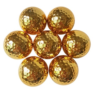CHENGMO SPORTS Vente en gros <span class=keywords><strong>de</strong></span> <span class=keywords><strong>balles</strong></span> <span class=keywords><strong>de</strong></span> <span class=keywords><strong>golf</strong></span> d'entraînement à 2 couches, personnalisables, avec boîte cadeau, qualité supérieure, plaquées or - Product Image 5