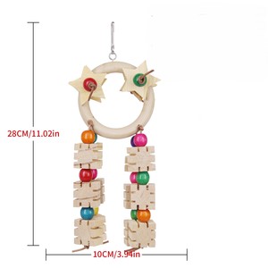 Eco-Friendly 8-Shaped Rattan Bird Cage Accessories Pine Cone Bite Puzzle for <strong>Parrots</strong> Chew <strong>Toys</strong> for Pets - Product Image 2