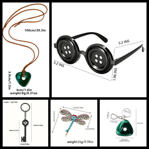 Botones de Plástico con Forma de Ojos para Disfraces de Anime, Películas, Cosplay, Halloween, Accesorios, Regalos - Product Image 2