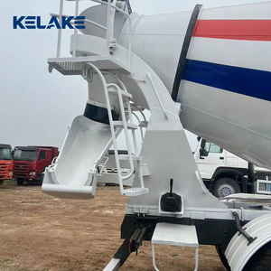 Camion malaxeur à béton KELAKE, capacité de 7 mètres cubes, blanc, moteur diesel SINOTRUCK, moteur importé, prêt à la livraison - Product Image 2