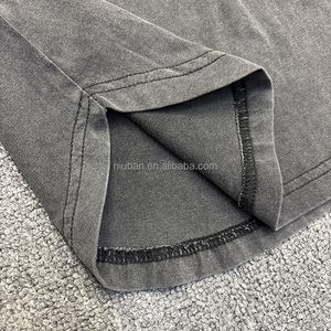 Canotte Senza Maniche da <span class=keywords><strong>Uomo</strong></span> di Alta Qualità, Canotte Traspiranti Nere Personalizzate in Cotone con Lavaggio Acido - Product Image 5