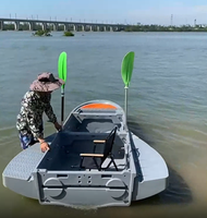 Mini-Yacht Innovant Pliable pour la Pêche, Bateau Rapide en Matériaux Écologiques, Nouveau pour le Lac, Équipement de Manutention des Matériaux