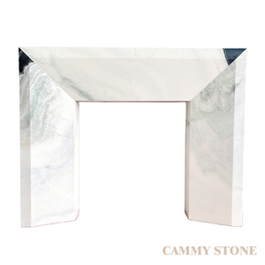 Caminetto in Marmo Bianco Panda Cammy Stone, Stile Lussuoso, Autoportante per Interni, <span class=keywords><strong>a</strong></span> <span class=keywords><strong>Legna</strong></span>, per Hotel e Cucine - Product Image 2