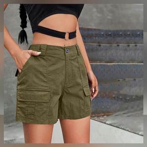 Shorts chauds pour femmes, taille haute, imperméables, séchage rapide, élastiques, sportifs, pour activités de plein air, couleur unie, style européen, américain, coréen, vêtements de travail - Product Image 5
