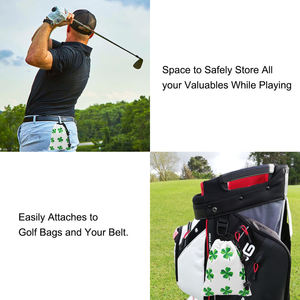 Bolsas de Valor Personalizadas con Logotipo Bordado, Mini Bolsas Impermeables de Cuero PU para Golf, Gran Venta - Product Image 5