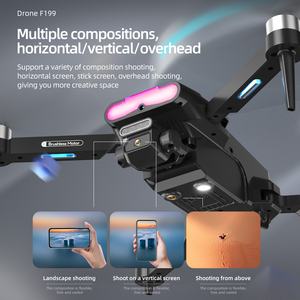 OEM Logo 8K HD từ xa UAV hai trục bánh lái 4K HD chụp ảnh trên không <span class=keywords><strong>Quadcopter</strong></span> ánh sáng không chổi than điều khiển từ xa máy bay đồ chơi - Product Image 5