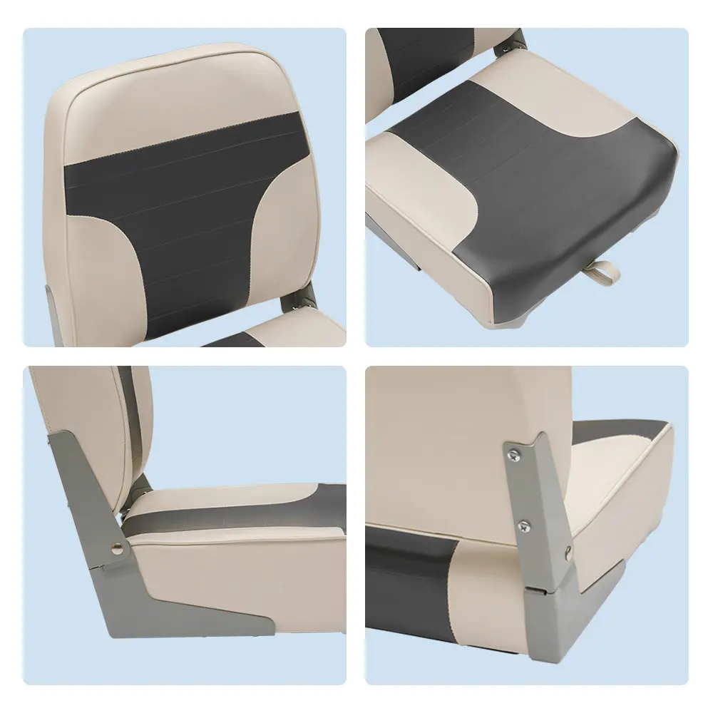 High Quality Seating Accessories Manufacture Fishing Boat Seats Premium High Back Folding Chairs Marine Suppliers Boat Seat