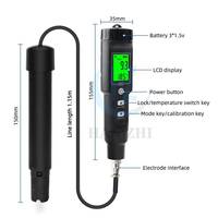 Analyseur portable intelligent d'oxygène dissous et de température avec électrode, haute précision 0,01 mg/L et 0,1 °C, plage 0,0-30,0 mg/L