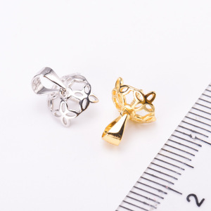 Pendentif en argent S925 WENCHI, support vide, accessoires de bricolage, perle ronde de 8 à 10 mm, collier pour femmes, cache-cernes 10584 Chine - Product Image 2