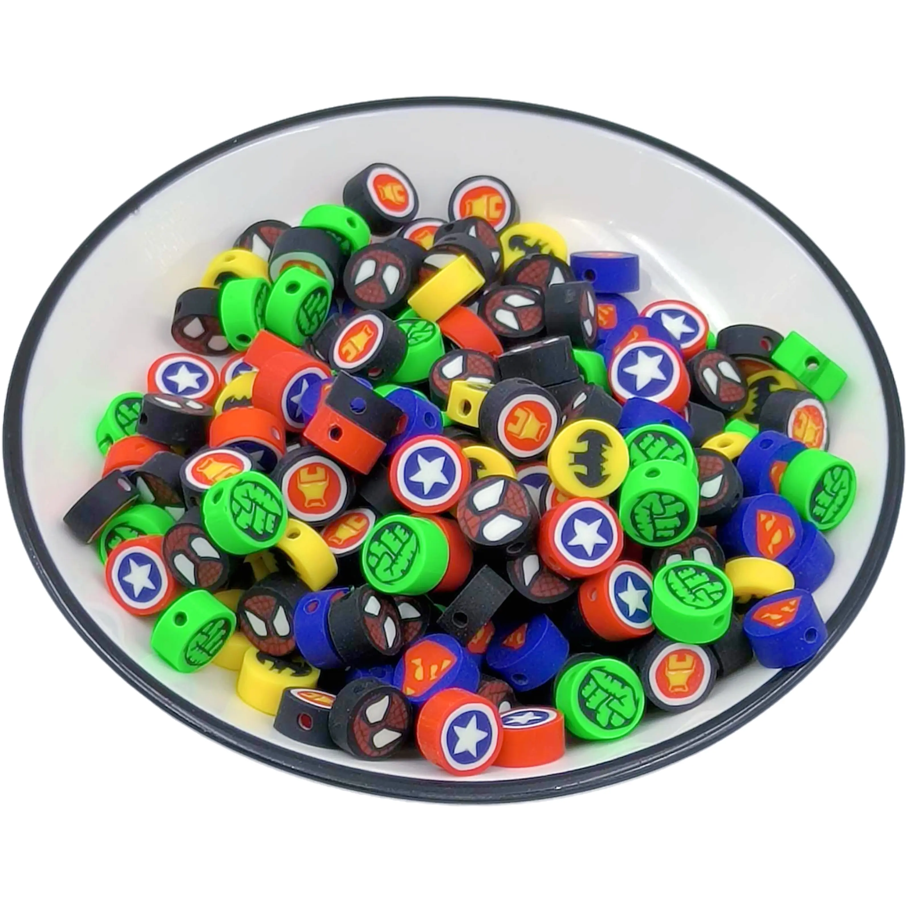 10mm cartoon League of Legends soft ceramic polymer slice DI jewelry bracelet with necklace loose beads wholesale