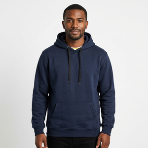 Sudaderas con Capucha Personalizadas al por Mayor con Logotipo, Sudadera Negra para Hombre, Talla Grande, Sudadera con Capucha Extra Grande para Hombre - Product Image 1