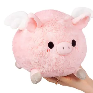 热卖迷你飞猪毛绒玩具毛绒动物玩具可爱粉色猪娃娃家居装饰