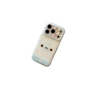 <span class=keywords><strong>Coque</strong></span> <span class=keywords><strong>de</strong></span> <span class=keywords><strong>téléphone</strong></span> pour iPhone 17, motif dessin animé mignon, grand visage <span class=keywords><strong>Kawaii</strong></span>, bord à carreaux, style girly, en gel <span class=keywords><strong>de</strong></span> silicone souple, antichoc, protection intégrale - Product Image 5