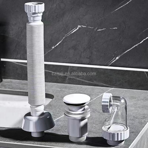 WATERMARK BIG <span class=keywords><strong>bouchon</strong></span> en acier inoxydable égouttoir de lavabo Pop Up déchets pour <span class=keywords><strong>bouchon</strong></span> d'évier de salle de bain couvercle en céramique <span class=keywords><strong>avec</strong></span> tuyau rétractable - Product Image 4