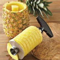 Hete Verkoop Product 304 Roestvrij Staal Ananas Snijmachine Dunschiller Fruit Corer Snijmachine Keuken Easy Tool Ananas Spiraal Snijder Nieuw