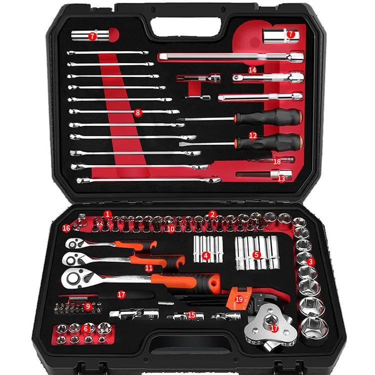 Tool combo sets maintenance tool kit car toolkit