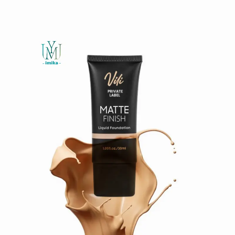 Meilleures ventes Fond de teint de marque privée Fond de teint liquide Pro-Matte Longwear Crème blanchissante pour fond de teint