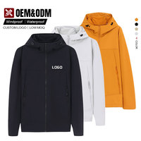 Veste d'extérieur à capuche imperméable et coupe-vent avec logo personnalisé OEM, vêtements de sport respirants, veste de montagne, veste de camping