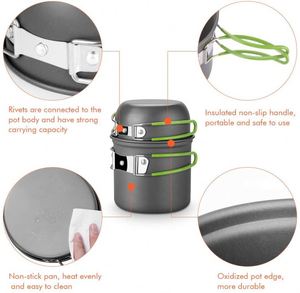 Muestra Gratuita, Juego de Ollas y Sartenes para Acampar al Aire Libre, Juego de Utensilios de Cocina para Acampar - Product Image 4