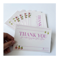 Tarjeta de Agradecimiento con Impresión Personalizada, Diseño de Logotipo Personalizado, Impresión de Tarjetas de Invitación de Papel con Sobre