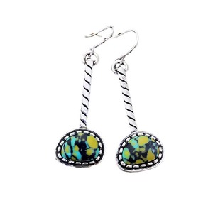 Orecchini creativi a forma di goccia d'acqua, colorati e testurizzati, gioielli retrò da donna per tutti i giorni, idee regalo. - Product Image 1