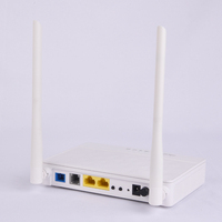 Router Módem WiFi VoIP de Fibra Óptica BT-PON GPON XPON FTTH, 1GE, 2 Puertos RJ45, Inalámbrico, 5dBi