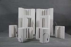 Lò Lót Hình Trụ Cách Nhiệt Nhôm Gốm Sợi Nóng Buồng Với Sưởi Ấm Cuộn Dây - Product Image 2