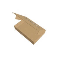 Boîte d'avion en papier ondulé recyclable de qualité supérieure personnalisée avec fermeture éclair pour l'emballage et l'expédition des aliments
