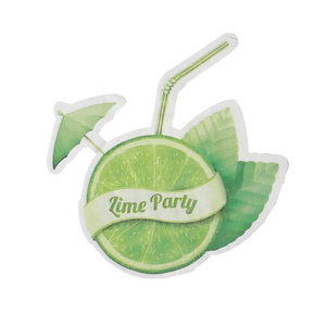 Lime Party Printed Paper Napkins 330mm 2 Layers Disposable Party Supplies For Celebration - Product Image 1