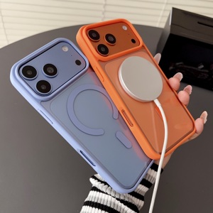 <span class=keywords><strong>Coque</strong></span> de téléphone rigide <span class=keywords><strong>transparente</strong></span> en TPU + acrylique pour <span class=keywords><strong>iPhone</strong></span> 18 Pro <span class=keywords><strong>11</strong></span> 12 13 14 15 16 17 Pro Max, compatible avec la charge sans fil, magnétique, fine - Product Image 4