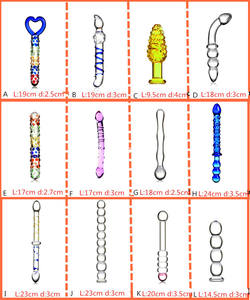 Kristallen Glazen <span class=keywords><strong>Dildo</strong></span> Voor Vrouwen Butt Plug Vaginale Stimulatie Anale Kralen Sex Toys - Product Image 6