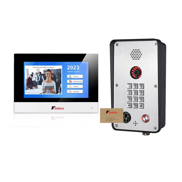 7 Inch HD One-Touch Video Door Phone Indoor Intercom System for Home Security Easy Entry System for Telecommunications