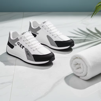 Chaussures de sport rétro à semelle épaisse pour hommes, confortables, amortissantes, antidérapantes, respirantes, pour la marche quotidienne en extérieur