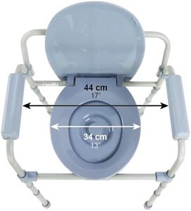Commode de sécurité grise réglable 3 en 1 <span class=keywords><strong>pour</strong></span> adultes, seniors, best-seller <span class=keywords><strong>pour</strong></span> <span class=keywords><strong>Amazon</strong></span>, chaise de pot, urinoir, équipement de sécurité <span class=keywords><strong>pour</strong></span> la salle de bain - Product Image 5