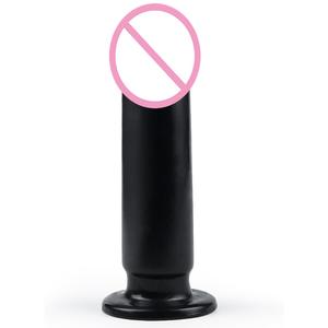 Plug Anal de Gran Tamaño con Forma de Misil, Sin Núcleo, con Ventosa, para Masturbación Femenina, Color Negro, Bomba Atómica - Product Image 1