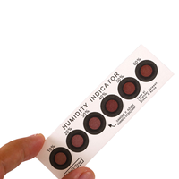 Carte indicatrice d'humidité haute sensibilité, hygromètre durable, autocollant de détection environnementale personnalisé pour ordinateur, 6 points, 10% 60%