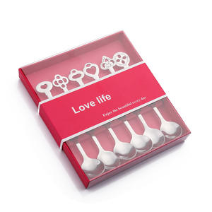 Juego de Tenedor y Cuchara <span class=keywords><strong>para</strong></span> Postre en Forma de Corazón <span class=keywords><strong>para</strong></span> el Día de San Valentín, <span class=keywords><strong>Utensilios</strong></span> de Acero Inoxidable <span class=keywords><strong>para</strong></span> Café y Pastel con Pulido Espejo - Product Image 5