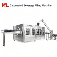 Machine de remplissage isobare de boissons gazeuses à prix d'usine 8000 BPH, équipement automatique 3-en-1 pour l'embouteillage de bouteilles PET de 200 ml