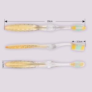 แปรงสีฟันแบบใส 19 ซม. ขนแปรงไนลอนนุ่ม สำหรับผู้ใหญ่ ใช้ในบ้าน - Product Image 4