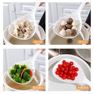 Penyaring mie <span class=keywords><strong>Lo</strong></span> besar gaya Jepang, sendok penyaring mie tahan suhu tinggi, jaring peniris dapur rumah tangga terbuat dari plastik dan nilon - Product Image 6