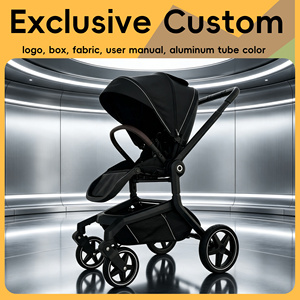 Passeggino di Lusso 3-in-1 Pieghevole con Seggiolino <span class=keywords><strong>Auto</strong></span> <span class=keywords><strong>per</strong></span> <span class=keywords><strong>Neonati</strong></span> fino a 3 Anni, Telaio in Lega di Alluminio - Product Image 1