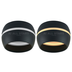 Spot encastré rond monté en Surface, luminaire LED, lampes <span class=keywords><strong>Gx53</strong></span>, anneau intérieur en aluminium et acrylique - Product Image 3