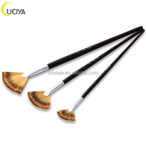 Pinceaux ronds plats LUOYA à poils longs pour l'art, en nylon et manche en bois, haute qualité, vente en gros, meilleur prix pour la <span class=keywords><strong>peinture</strong></span> - Product Image 1